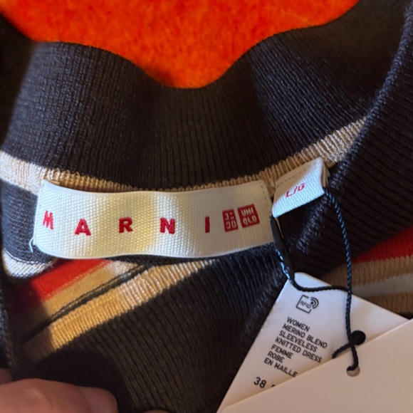 Marni Uniqlo collab merino blend sleeveless midi dress NWT - Picture 10 of 12